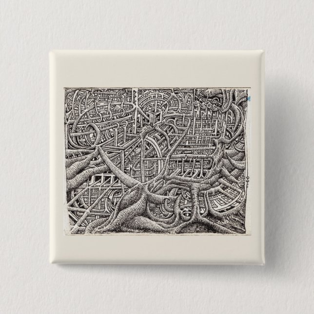 Pipescape, by Brian Benson 15 Cm Square Badge (Front)