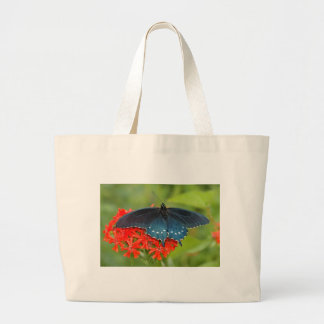pipevine swallowtail large tote bag