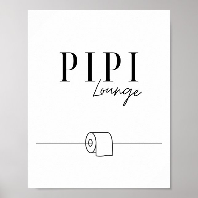 Pipi Lounge - Guests WC - toilet Poster (Front)