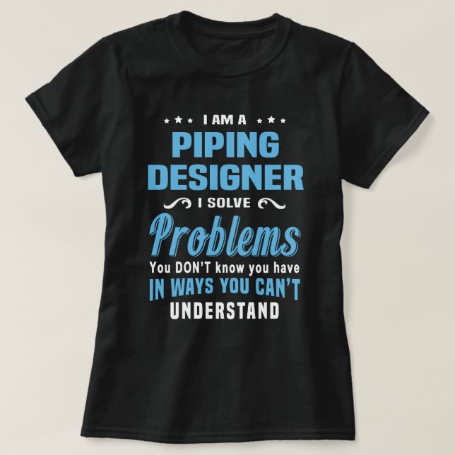 Piping Designer T-Shirt (Design Front)