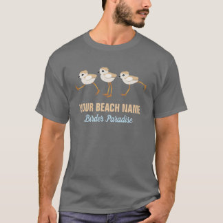 Piping Plover Birder Custom Favourite Beach T-Shirt