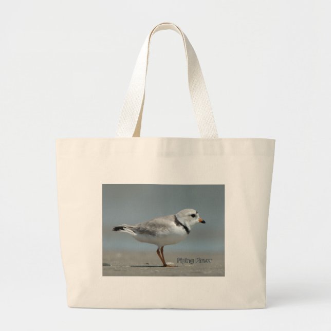Piping Plover Large Tote Bag (Front)