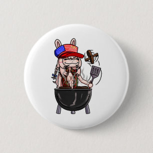Pipkin Pippa's All American Bbq  6 Cm Round Badge