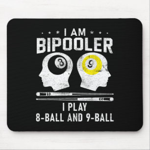 Pipooler Pool Player Pool Cool Billiards 8 And 9 L Mouse Pad