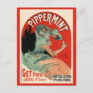 Pippermint, Jules Chéret Postcard