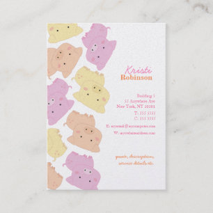 Pip's Little Piggies Pattern Business Card