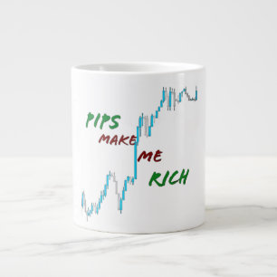 Pips make me rich  large coffee mug