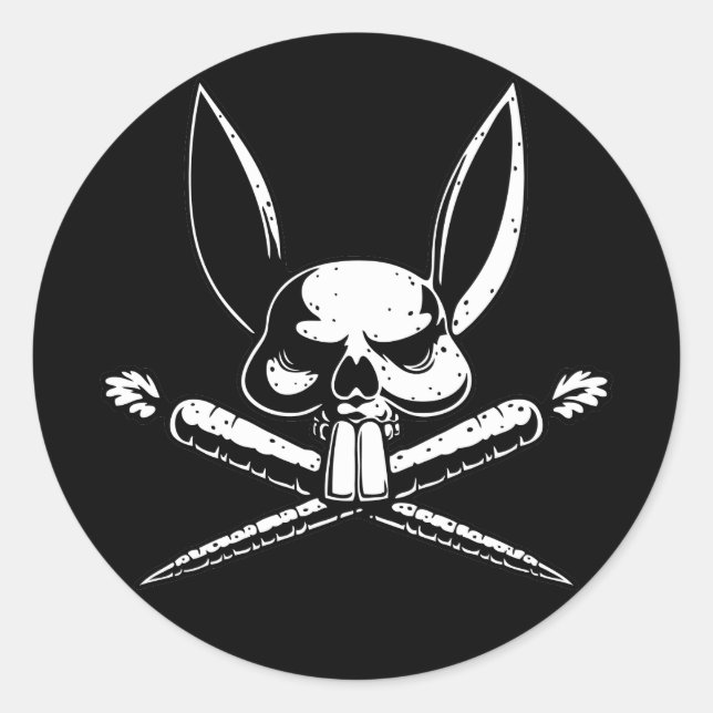 Pirabbit Classic Round Sticker (Front)