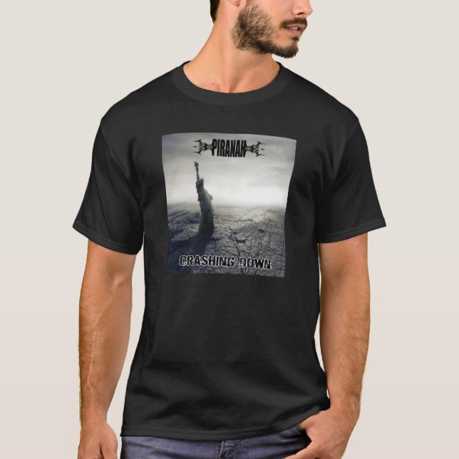 Piranah Crashing Down Tshirt (Front)