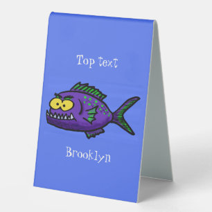 Piranha fish cartoon