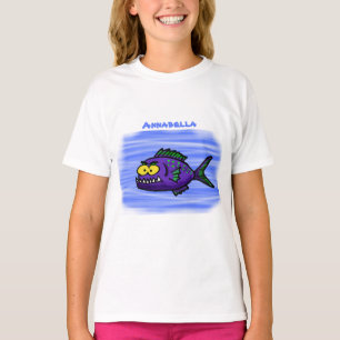 Piranha fish cartoon T-Shirt