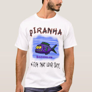 Piranha fish cartoon T-Shirt