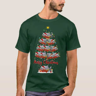 Piranha Fish Lover Matching Santa Piranha Christma T-Shirt