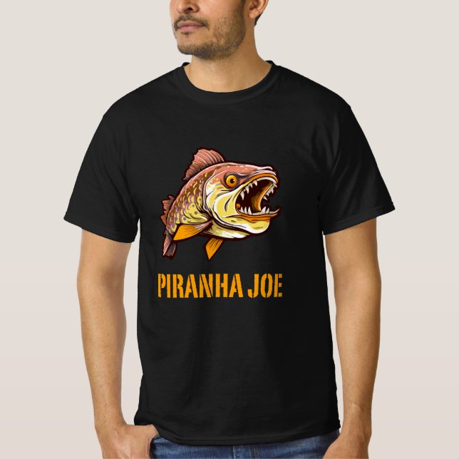 PIRANHA FISH LOVER T-Shirt (Front)