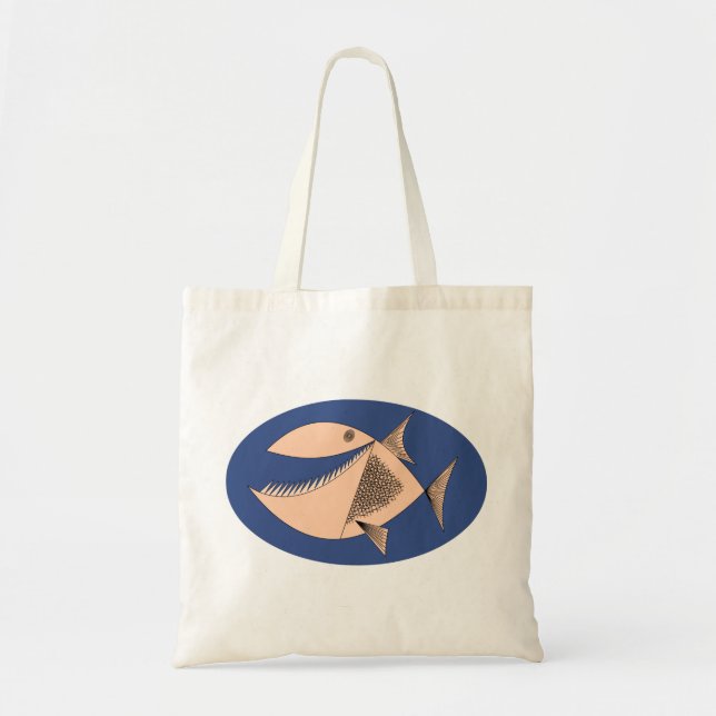 Piranha Fish Tote Bag (Front)