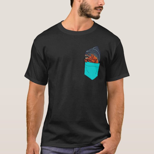 Piranha Pocket T-Shirt (Front)
