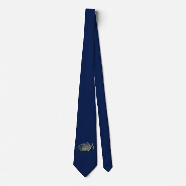 Piranha Tie Double Sided (Navy) (Front)
