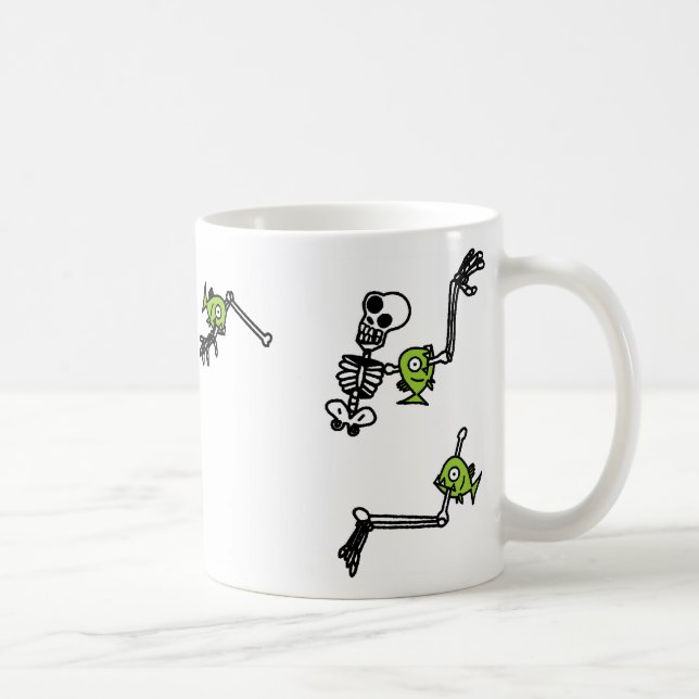 Piranhas are cool. (wrap around mug design) (Right)