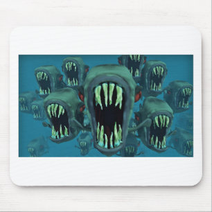Piranhas Fish Custom Personalise Anniversaries Mouse Pad