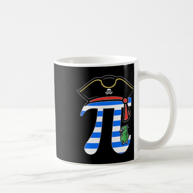 Pirat Costume Hat Pi Rate  Coffee Mug (Right)