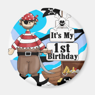 Pirate 1st Birthday T-shirts and Gifts Magnet