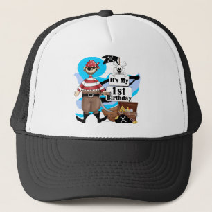 Pirate 1st Birthday T-shirts and Gifts Trucker Hat