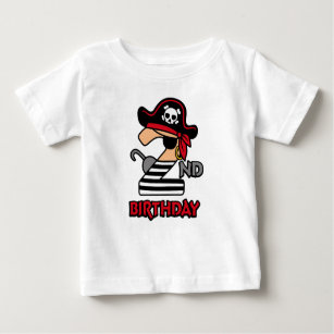 Pirate 2nd birthday t-shirt