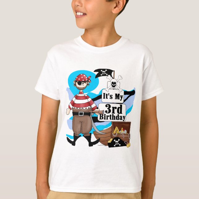 Pirate 3rd Birthday Tshirts and Gifts (Front)