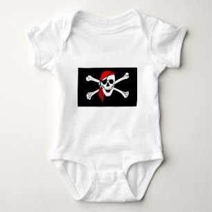 pirate-47705  pirate flag bones skull danger baby bodysuit