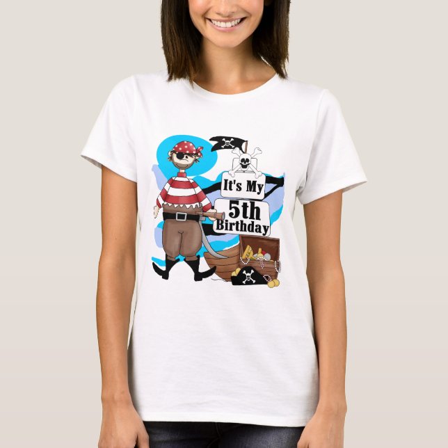 Pirate 5th Birthday Tshirts and Gifts (Front)