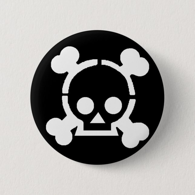 Pirate! 6 Cm Round Badge (Front)