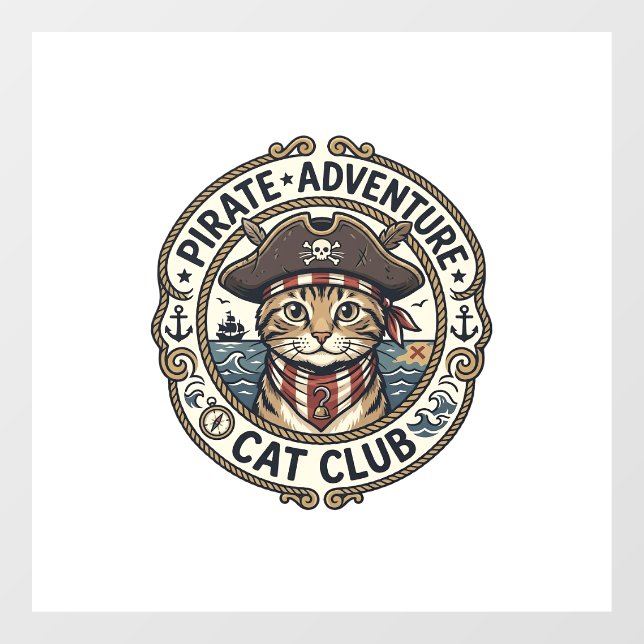 Pirate Adventure Cat POD Vector Art - Pirate Adven (Sheet)