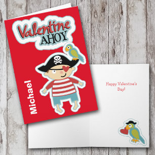 Pirate Ahoy Valentine Card