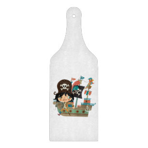 Pirate and Pirate Ship Cutting Board