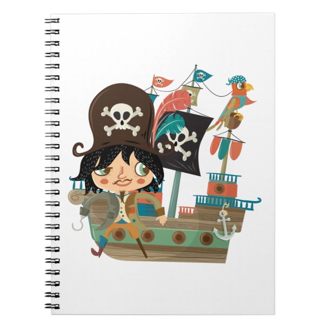 Pirate and Pirate Ship Notebook (Front)