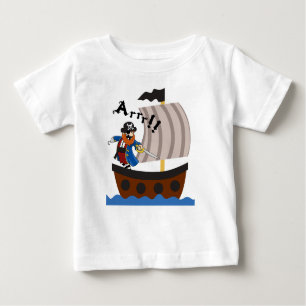 Pirate and pirate ship shirt