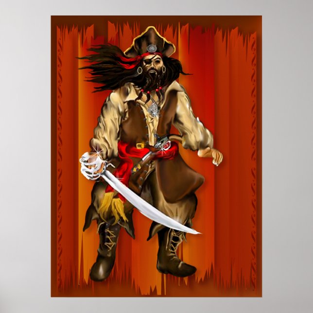 Pirate and Sword...Poster Poster (Front)