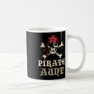 Pirate Aunt Skull Matching Grandma Halloween Costu Coffee Mug