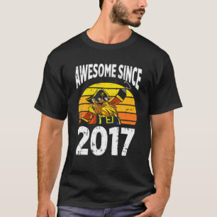 Pirate Awesome Since 2017 5Th Birthday 5 Years Old T-Shirt