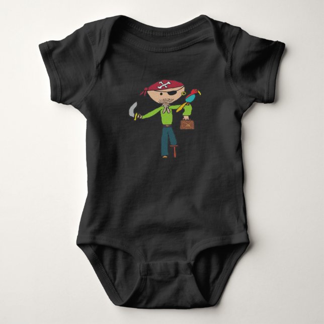 Pirate Baby Bodysuit (Front)