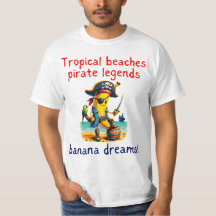 Pirate Banana Adventure Vibe on Tropical Beach