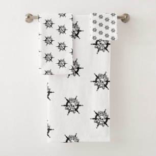 Pirate bath towel set