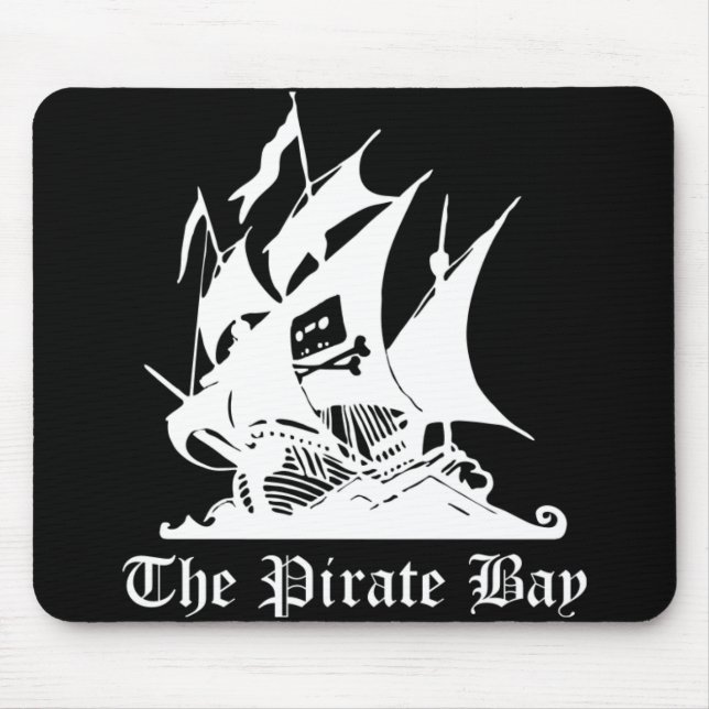 Pirate Bay Mouse Pad - Black version (Front)