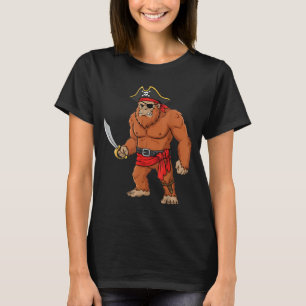 Pirate Bigfoot Toddler Boy Funny Kids Halloween T-Shirt