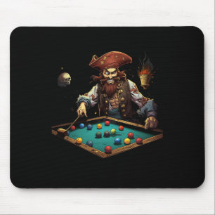 Pirate Billiards Pool Player Buccaneer Sports 1 Mouse Pad
