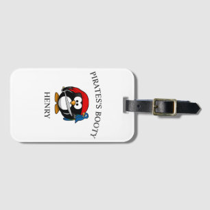Pirate Birthday Bag - Kids Birthday Favours -Custo Luggage Tag