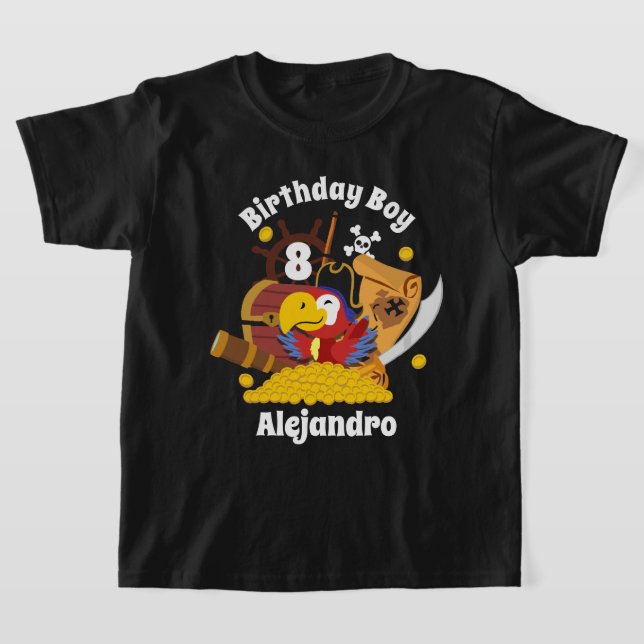 Pirate Birthday Boy Shirt (Laydown)