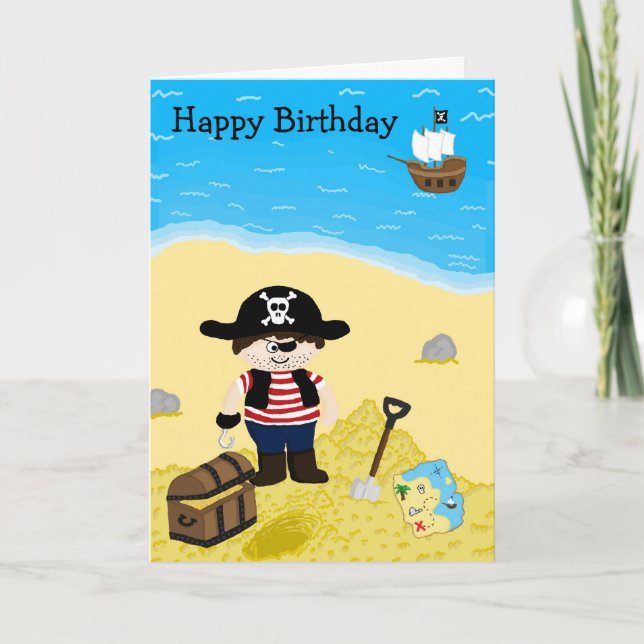 Pirate Birthday Card (Front)