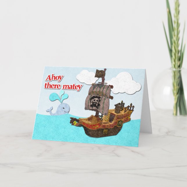 Pirate Birthday Card (Front)