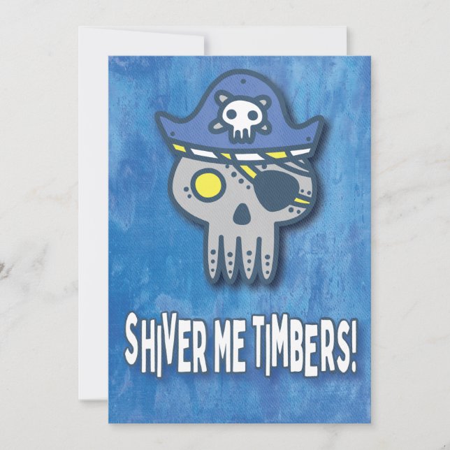 Pirate Birthday First Birthday Invitation (Front)